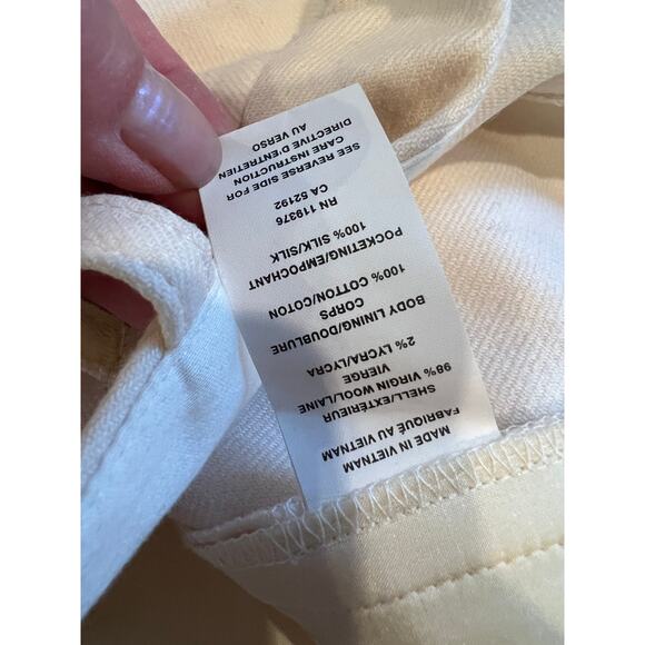 Helmut Lang Tailored Wool Career Ready Pants Winter White 6 - Picture 10 of 10